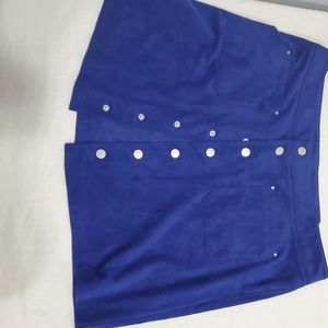 16w Suede skirt buttons